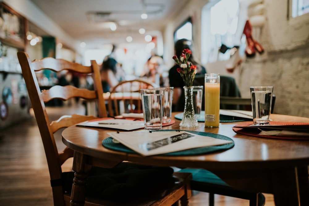Guests sharing a table at Nourish